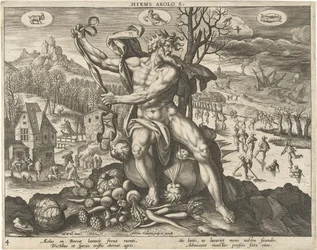 Téli Hiems Aeolos. (cím a tételen) A négy évszak (sorozat címe)