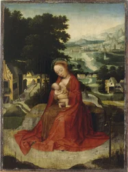 The Rest on the Flight to Egypt, 1520-30 körül (olaj a panelen)
