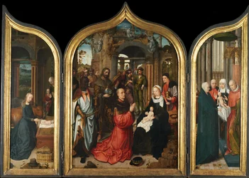 Triptichon, c.1510-12 (olaj, panel)