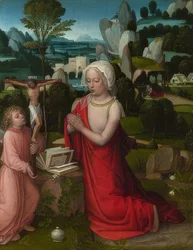 Mária Magdolna egy tájban. 1520 körül