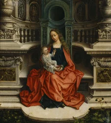 A Madonna és a gyermek trónolt, 16. század