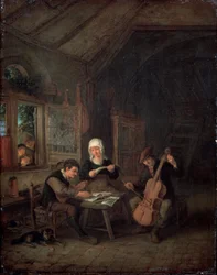 Vidéki zenészek, 1645