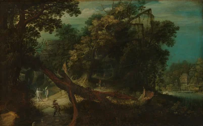 Lövészek egy erdei tisztáson, 1620-1661 körül (olaj, tábla)
