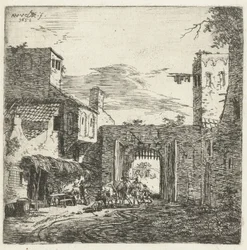 Fogadó a városkapunál, 1653