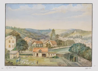 Kilátás Soden-am-Taunusra, Németország