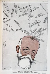 Paul Doumer rajzfilmje – Adrien Barrere (1877-1931) illusztrációja a „Fantasio” című filmben, 1921.05.15.