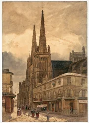 Sainte-André székesegyház Bordeaux-ban, 1832.