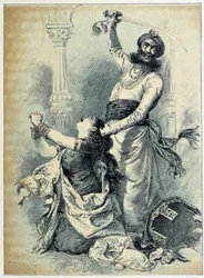 Beard Bleue – Charles Perrault „Les Tales de Fées” című filmjében, Adrien Marie illusztrációi