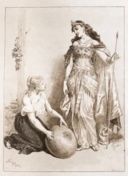 Hamupipőke - Charles Perrault „A tündérmesékben”, Adrien Marie illusztrációi