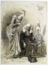 Csipkerózsika – Charles Perrault „Les Contes de Fées” című filmjében, Adrien Marie illusztrációi