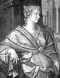 Martia Fulvia, Titus felesége (metszet)