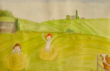 The Voyage, Dordogne, 2015, akvarell papíron