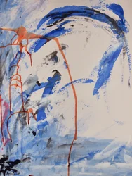 Cím nélkül, 2016 (tinta és akril papíron)