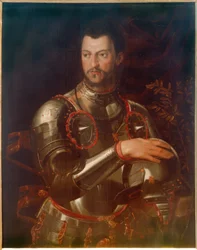 I. Cosimo herceg portréja páncélban