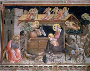 A Születés, részlet a Szűz és a szent öv életéből, a Cappella dell Sacra Cintola-ból