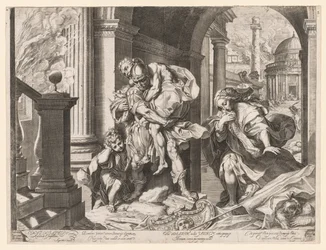 Aeneas és családja Trójából menekülve, 1595.