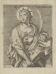 Alexandriai Katalin S. Catarina (cím a tárgyon)
