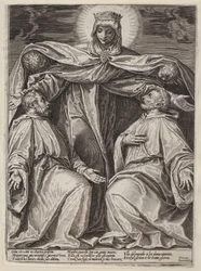 Irgalmas Madonna két szerzetessel