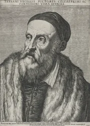 Tizian portréja, 1587 (metszet fektetett papírra vízjellel)