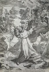 Szent Ferenc megbélyegzése a La Verna hegyen (1224)