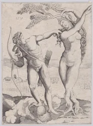 Apollo és Daphne, 1518-ban kelt.