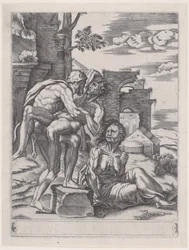 Herkules és Antaeus, 1533-ban, 1533-ban.