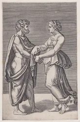 Férfi és nő kézenfogva, 1516-17.