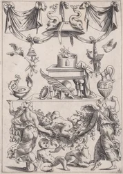 Dísztábla, kb. 1514-36.
