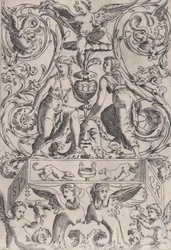 Dísztábla, kb. 1514-36.