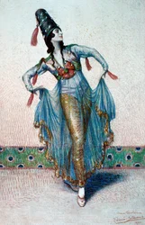 Anna Pavlova portréja Russiandancer