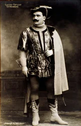 Enrico Caruso énekes Giuseppe Verdi Il trovatore című operájában