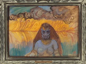 La femme babylonienne – A babiloni nő – Akseli Gallen-Kallela (1865-1931). Gouache kartonon