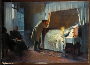 Madame Bovary halálos ágya (festmény, vászon)