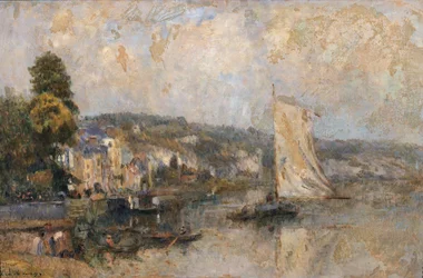 A Szajna La Bouille-nál, Rouen közelében, 1904 körül (olaj, vászon)