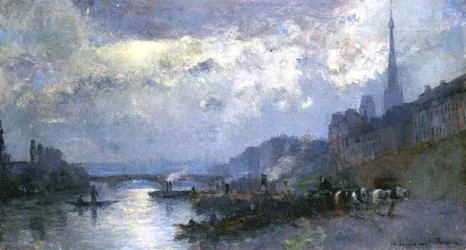 Szajna Rouenben (olaj, vászon)