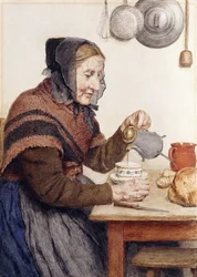Nagymama kávéval, 1904