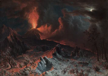 A Vezúv éjfélkor, 1868.