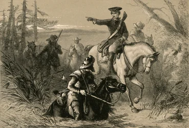 Washington őrnagy a francia parancsnokhoz intézett küldetésében, 1877.