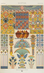 Egyiptomi, 2. tábla a „Polikromatikus dísz: száz tábla aranyban, ezüstben és színekben” 2.
