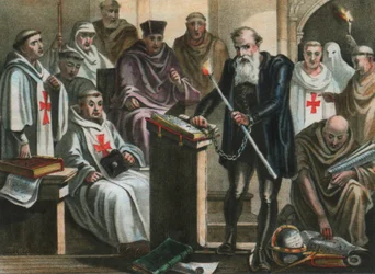 Galileo Galilei a Szent Hivatal előtt