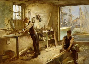 Hajóépítő műhely, 1902