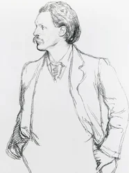 George Gissing angol regényíró portréja