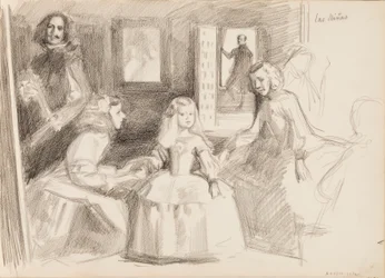 Las Meninas, vázlat Diego Velázquez után
