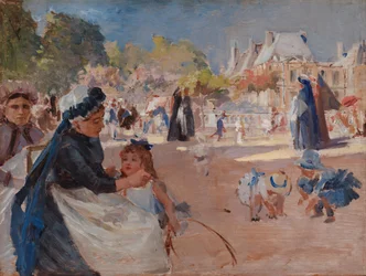 A Luxembourg-kert, Párizs, végső tanulmány