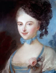 Laure Sallambier, Balzac anyja (1778-1854), Honore de Balzac anyja portréja. Albert Ernest Carrier Belleuse (1824-1887) pasztellfestménye