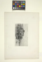 Táj tóval (tinta)