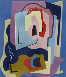A két ritmuselem; Les Deux Elements Rythmes, 1923 körül (gouache, papír)