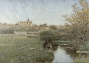 Arundel (akvarell, testfesték, toll és tinta papíron)