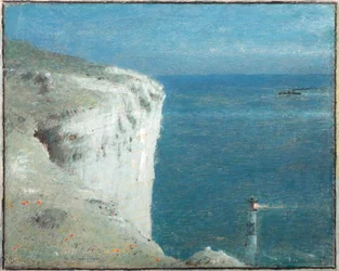 Beachy Head in the Moonlight (akvarell és testfesték)