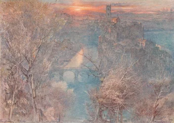 Fribourg, Svájc: Napkelte, 1900, 1923